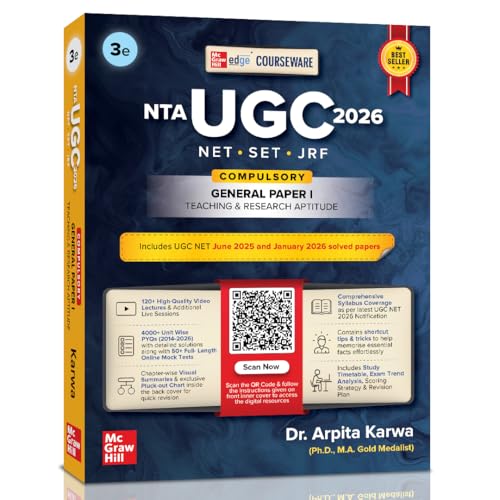UGC NET Paper 1 2026 by Arpita Karwa | NET / SET / JRF | 120 Videos | 4000+ Practice Questions | Pluck-out Revision Chart | 2026 January & 2025 June Fully Solved Paper | 50+ Full Length Mock Tests