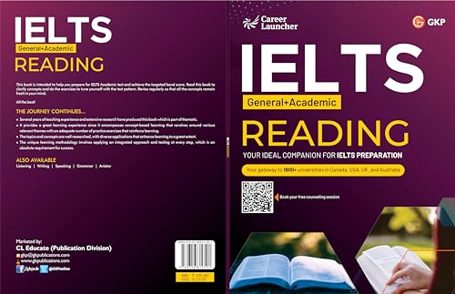 IELTS Academic + General Test: Reading Book by Career Launcher
