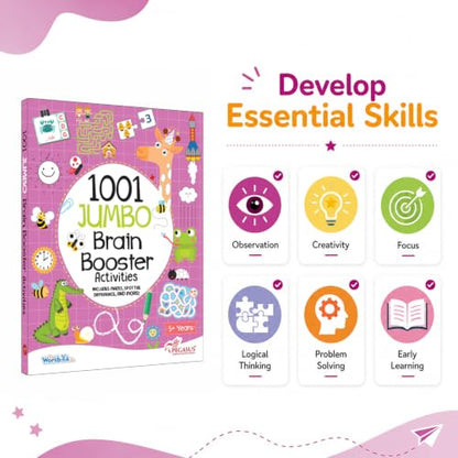 1001 Jumbo Brain Booster Activities for 5 to 8 Years Old Kids|Enhance the Child Mind with Cognitive Excellence with Interactive Activity Book