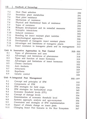 Handbook of Entomology (4th Edition)