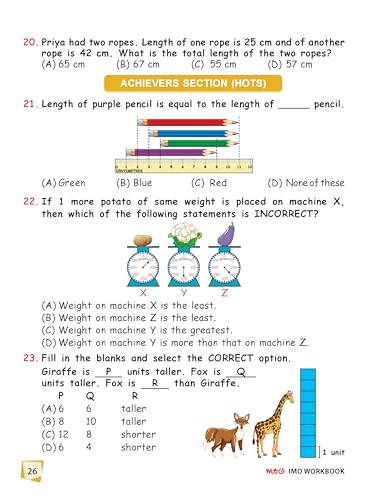 MTG International Mathematics Olympiad (IMO) Workbook Class 1 - Chapter-wise MCQs with Achievers Section - SOF Olympiad Books For 2026-27 Exam