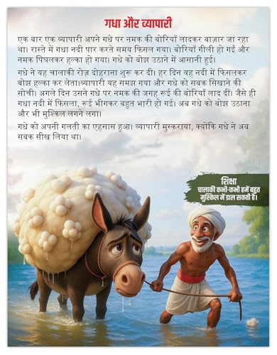 Panchtantra Ki Kahaniyan Hindi | 101 Panchatantra Story Books in Hindi for Kids (Hardback) | Premium Quality Moral Story Book by Pandit Vishnu Sharma | Two Brothers Publications