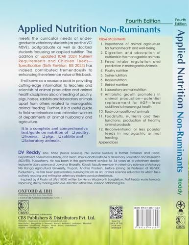 Applied Nutrition Non-Ruminants 4/e (PB - 2027) ISBN - 9788169441629