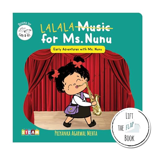 Music for Ms. Nunu by SAM & MI | Lift-the-Flap Board Book for Kids | Interactive Toddler Book on Learning About Sounds | Build Early STEM & STEAM Skills (Ages 0–4)