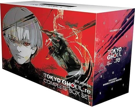 Tokyo Ghoul Manga Box Set Volumes 1–16 + Kaneki Ken / Touka PVC Action Figure | Anime Collector Combo