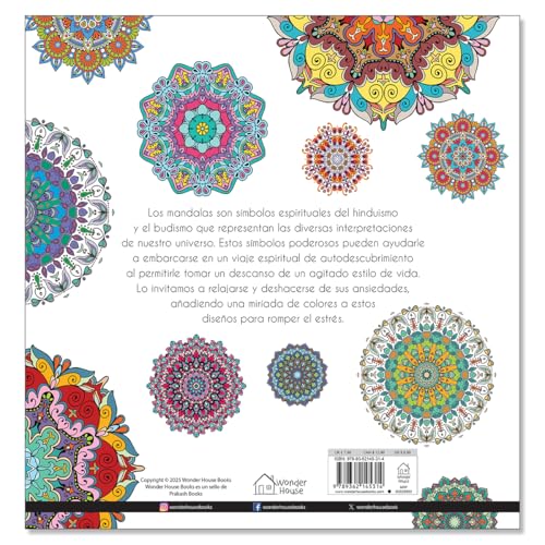 Adult Colouring Books Mandala Coloring Books for Adults - Spanish