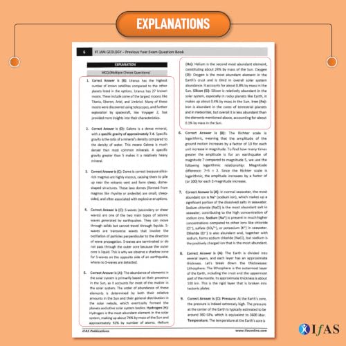 IIT JAM Geology PYQ Book 2027 | Previous Year Solved Papers 11 Years' (2015 to 2026) with Detailed Solutions | Best Seller PYQ for IIT JAM, CUET PG and GATE Geplogy Exams in India | IFAS Publications