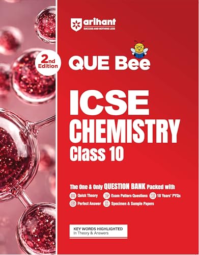 Arihant ICSE Chemistry Class 10 Exam 2026-27 | Quick Theory, Exam Pattern Questions & Sample Papers | As per Latest ICSE Syllabus | Que Bee 2nd Edition 2027