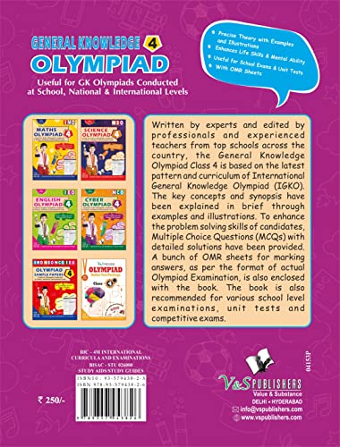 International General Knowledge Olympiad - Class 4(With Omr Sheets)