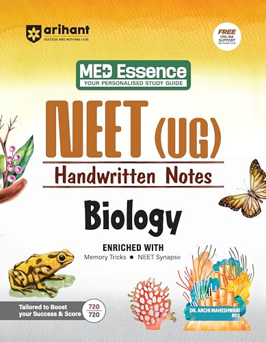 Arihant NEET (UG) Biology Handwritten Notes for Exam 2026-2027 | NEET Synapse, Memory Tricks & Detailed Diagrams | First and Only NEET Targeted Handwritten Notes