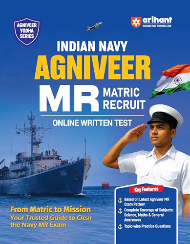 Arihant Indian Navy Agniveer MR (Matric Recruit) Exam | Complete Syllabus Coverage, Chapterwise PYQs, Maths Formulas