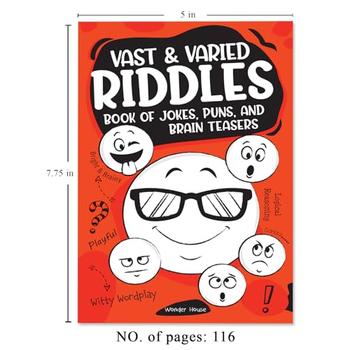 Vast and Varied Riddles Book of Jokes, Puns, and Brain Teasers
