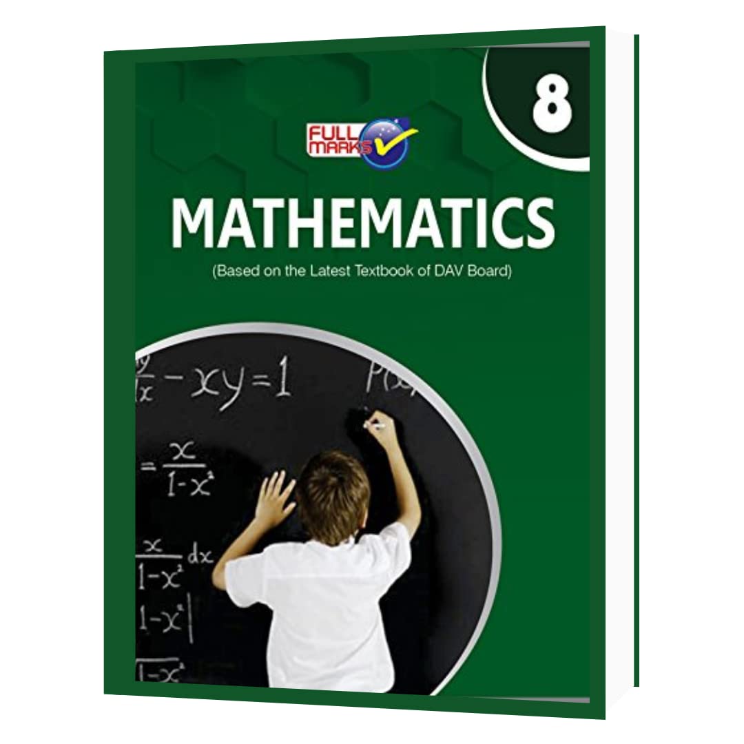 Dav Maths-8th (2021) by Full Marks (Author) book cover
