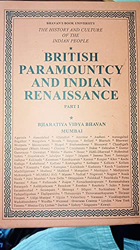 BRITISH PARAMOUNTCY & INDIAN RENAISSANCE (PART-I) VOL.IX book cover