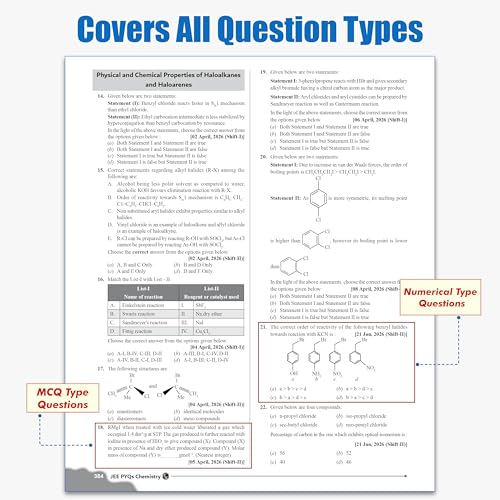 PW JEE Main 8 Years (2019 - 2026) PYQs Chemistry Chapterwise and Topicwise | All 162 Sets Previous Years Solved Papers For JEE Main 2027 Exams | Concentrate on Relevance