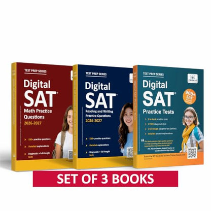 Digital SAT Prep Combo 2026-2027: Study Guide with 2000+ Questions Across 5 Full-Length Tests and Practice Questions for Reading, Writing, and Math
