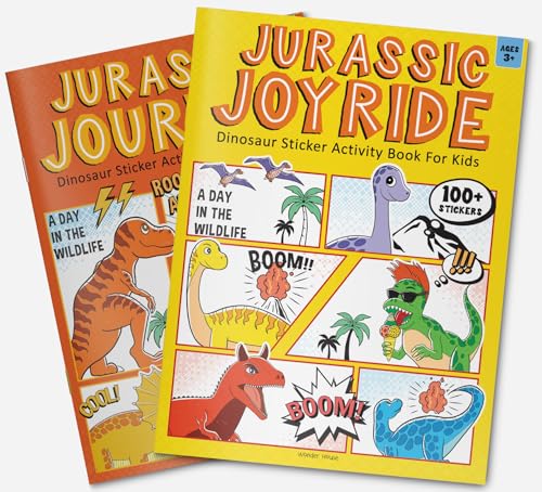 Jurassic Joyride Dinosaur Sticker Activity Book For Kids