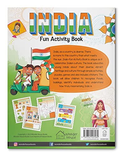 India: Fun Activity Book for Children | Explore Culture, Monuments, Festivals & Maps | Ages 5–10 | 3+ Hours of Interactive Learning and Discovery
