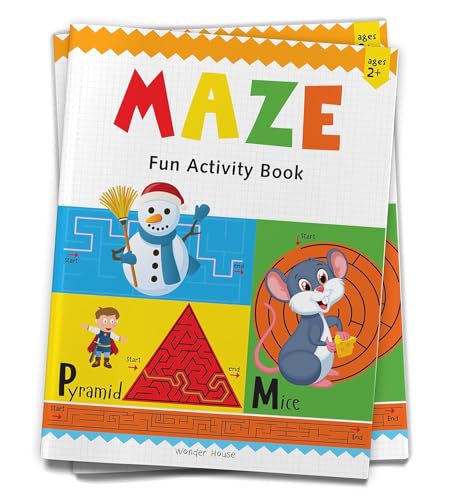 Preschool Activity Book: Maze – Fun Maze Activity Book for Kids Ages 3–5 | Easy to Follow Paths, Problem-Solving & Pencil Control | 2+ Hours of Brain-Boosting Maze Fun