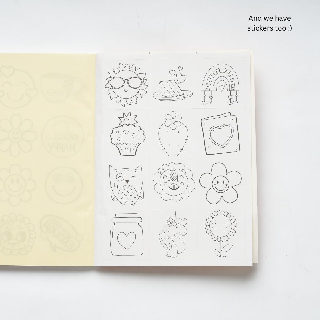 Colour and Create | Tear Out 61 items | DIY coloring book | Photo Frames, Ludo, Bookmarks, Stickers, Greetings Cards, and more | Craft Book | Colouring Book | Art Book