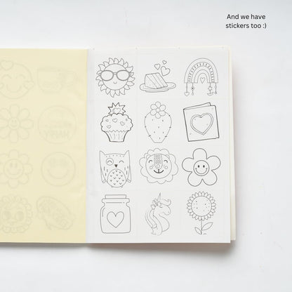Colour and Create | Tear Out 61 items | DIY coloring book | Photo Frames, Ludo, Bookmarks, Stickers, Greetings Cards, and more | Craft Book | Colouring Book | Art Book