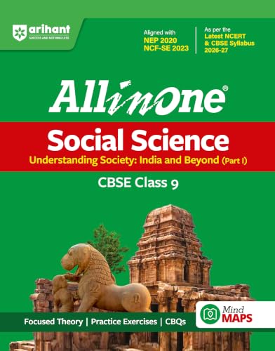 Arihant All in One Social Science (Understanding Society: India and Beyond – Part I) Class 9 for CBSE Exam 2026-27 | NCERT Based Complete Theory, Practice Exercises, CBQs, Sample Papers & Mind Maps