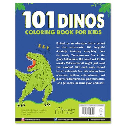 101 Dino Coloring Book For Kids