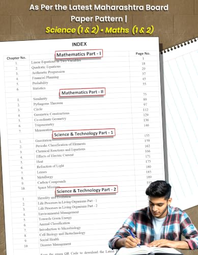 Std 10 Board Chapter Wise Questions with Solutions | SSC Topic Wise Board Questions Maths & Science 1 & 2 - 2019 to 2025 | Based on Std X Maharashtra State Board | English & Semi English Medium