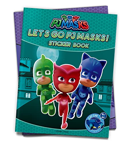 Lets Go PJ Masks Stickers Book : Fun Activity Books For Kids (PJ Masks) book cover
