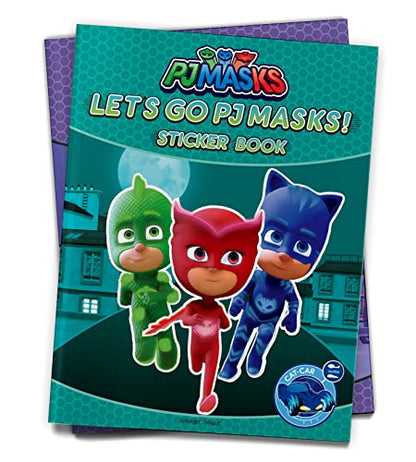 Let’s Go PJ Masks – Sticker Book Fun Activity Book for Kids | 100+ Stickers & Puzzles | Ages 3–6 | Join the Heroes for 2 Hours of Learning Adventure