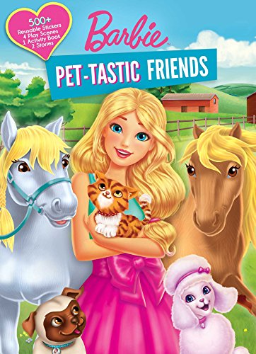 Barbie: Pet-tastic Friends (Panorama Sticker Storybook) book cover