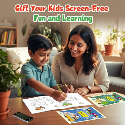Copy Colour Book For Kids Set of 6 Books - Animals, Birds, Fishes & Sea Animals, Fruits, Vegetables, Cartoons | 2 to 6 Years Old | Ideal Birthday Gift Set for Growing Kids [Paperback] PW