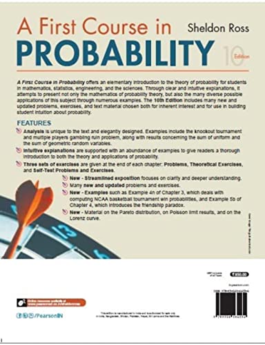 A First Course in Probability, 10e