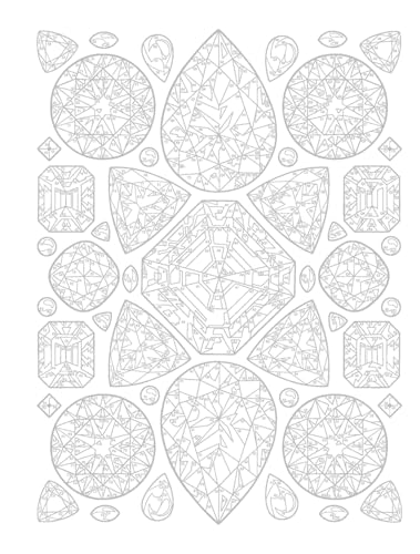 Creative Haven Gemstones Color by Number (Adult Coloring Books: Art & Design)