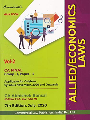 Commercials Corporate Law Allied/Laws for CA Final Group-I Paper-4 (Box Set-Set of 2 Books) 7/E, Ju book cover