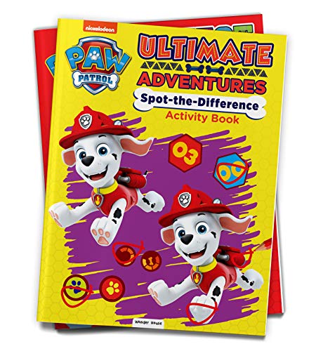 Paw Patrol Ultimate Adventures Spot the difference Activity book book cover
