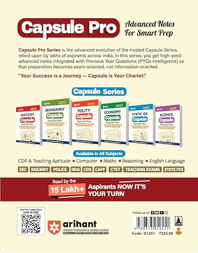 Arihant UGC NET/JRF/SET Paper 1 Capsule Pro | Teaching & Research Aptitude | Complete Syllabus, PYQs & 2026 Solved Paper | Advanced Notes for Smart Prep | English Medium