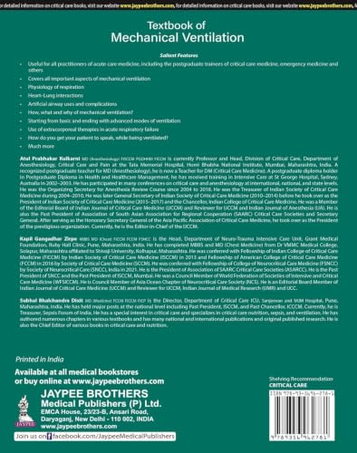 TEXTBOOK OF MECHANICAL VENTILATION