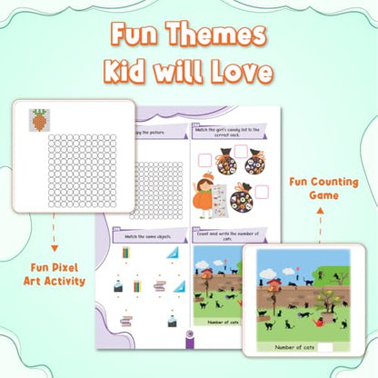 555 Adventure Activity Book for Kids, Theme Based Activity with Puzzles, Mazes, Scribbles & Brain Games, Includes 500+ Free Worksheets & Parenting Tips