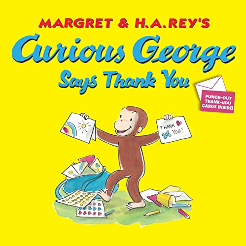 CURIOUS GEORGE SAYS THANK YOU book cover
