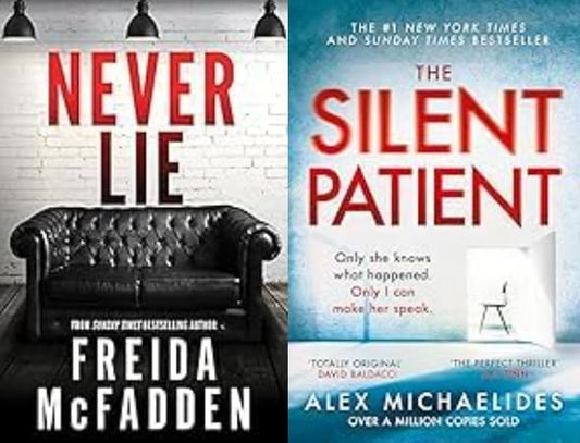 Never Lie & The Silent Patient 2 Books Combo | Psychological Thriller Mystery Fiction Books