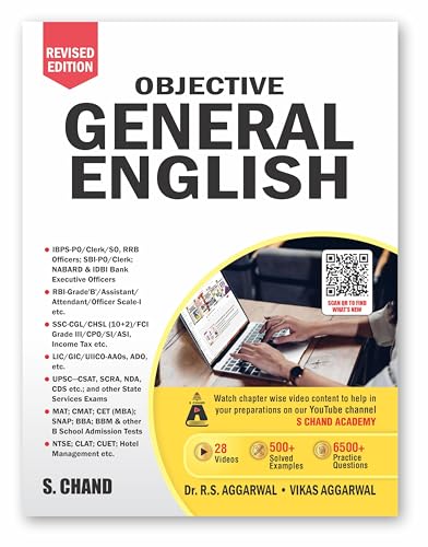 Objective English Book Best for Competitive Exams 2026-2027 | Grammar | Defence, SSC Exams CGL/CHSL/MTS/GD, RRB Railway, Police/SI, UPSC, Management CAT/MAT/MBA, IBPS SBI Bank PO/Clerk, CTET/CLAT Exam