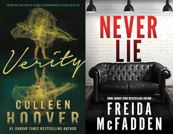 Verity & Never Lie Book Set | 2 Bestselling Psychological Thriller Mystery Novels | Gripping Suspense Fiction Combo