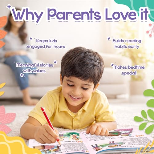 199 Bedtime Stories with colorful Pictures for 3-6 Years Old Kids & Children
