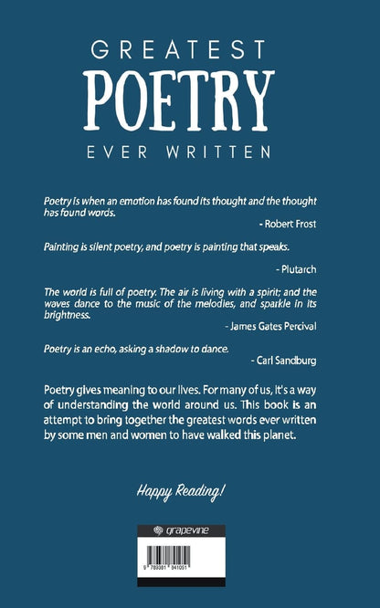 Greatest Poetry Ever Written