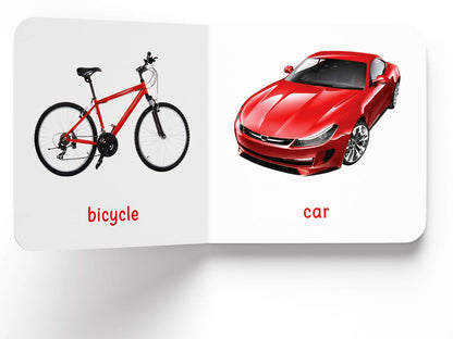 My First Book of Transport | First Vehicle Board Book for Babies, Toddlers & Preschoolers | Learn About Cars, Trains, Planes & More with Bright Pictures | Early Learning Book for Kids Ages 0-3 Years
