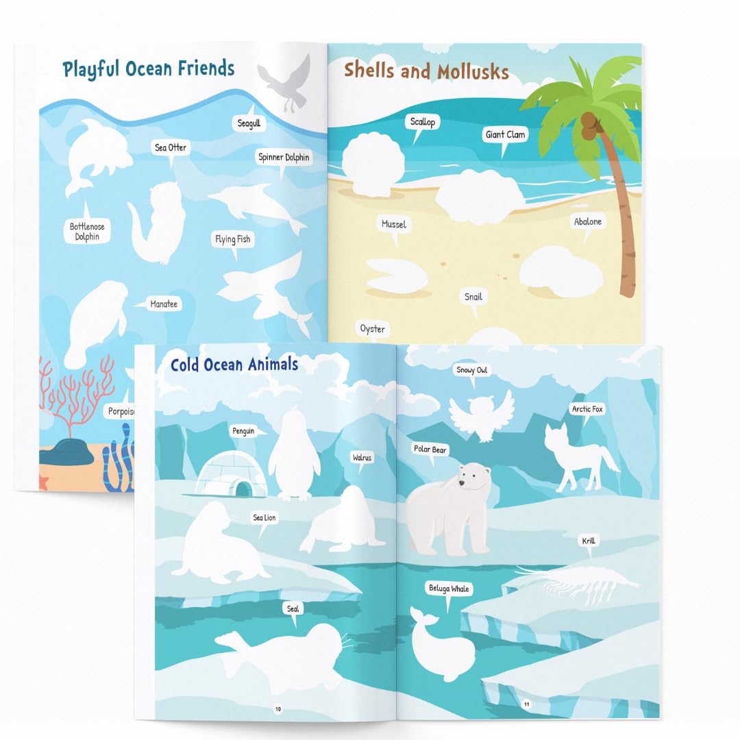 My First Sticker Book - Ocean - Activity Book for Kids - Stickers for Children - Age 3+ Years