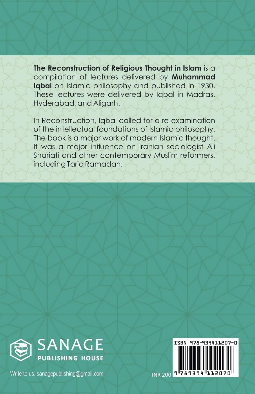 The Reconstruction of Religious Thought in Islam