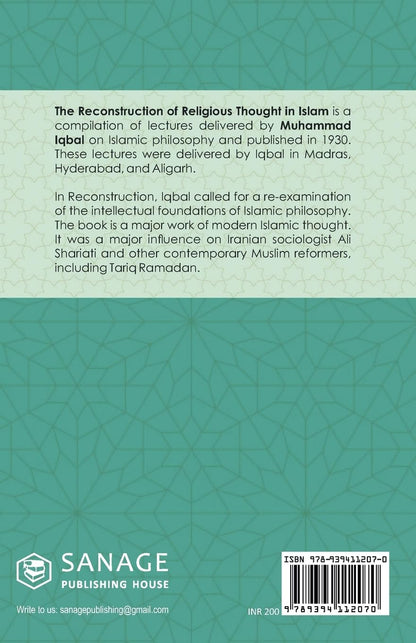 The Reconstruction of Religious Thought in Islam