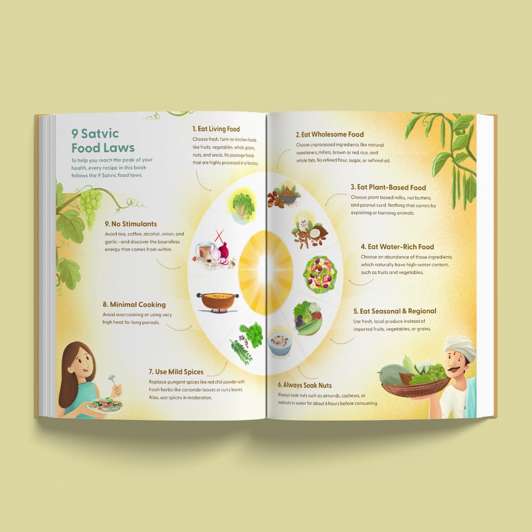 Quick & Easy Food Book | Satvic Movement | Quick Satvic Recipes: 45 Plant-Based, Oil-Free, Natural Recipes for a Healthy Lifestyle